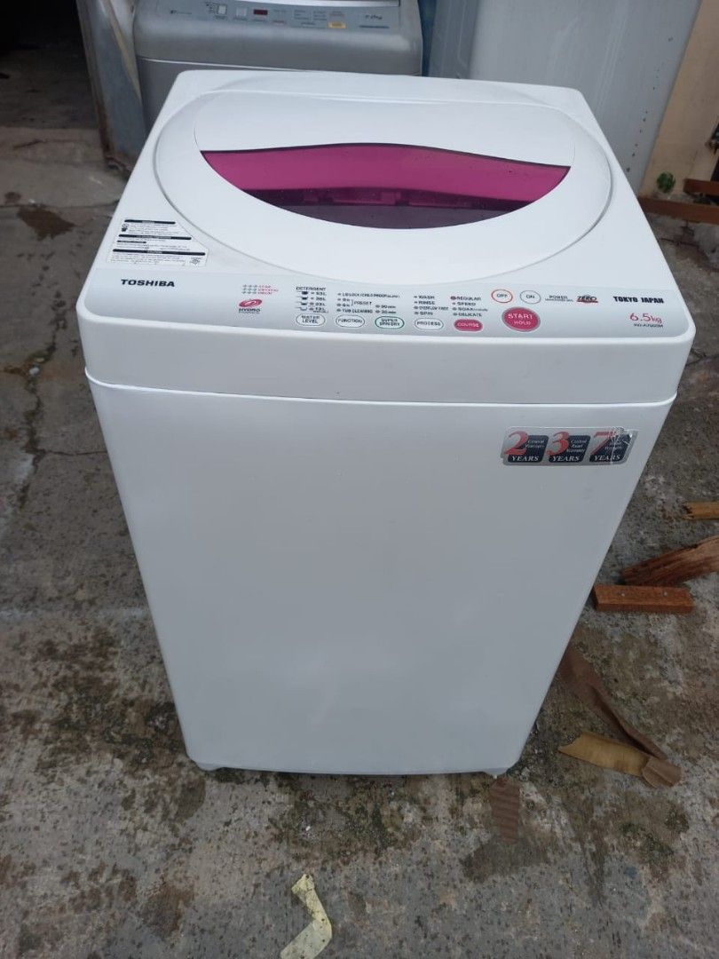 Toshiba top load washing machine 6.5 kg, TV & Home Appliances, Washing