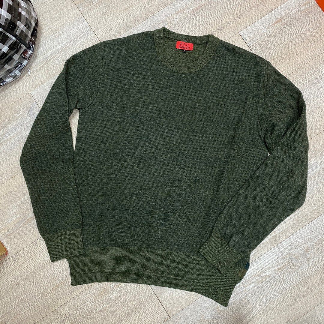 USED A.P.C x KANYE WEST Army Sweater Size M Carousell