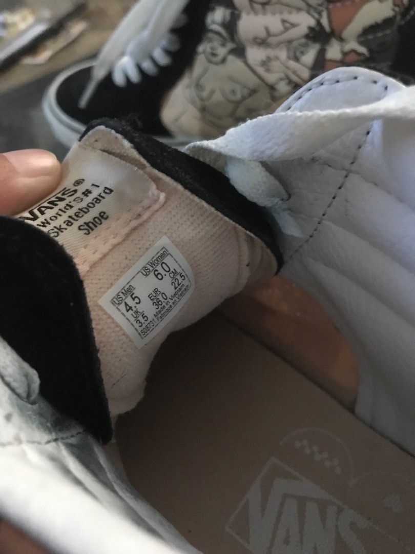 Vans Sk8 hi limited edition (Category: Sneakers) located in Davao. Submitted by francesto02781 (Listing ID 1215159983, Image 3). Description: Vans sk8 hi limited edition with original box and lace Good as new Size 6 women .
