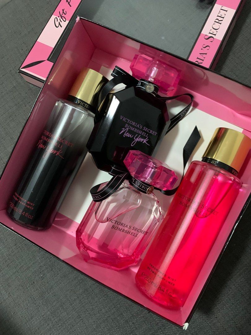 Victoria Secret Bombshell 4 in 1 set Bombshell signature & New york ...
