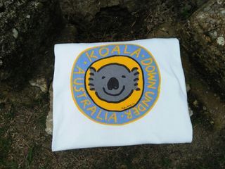 vintage 90s KEN DONE art 97 white tshirt size Large