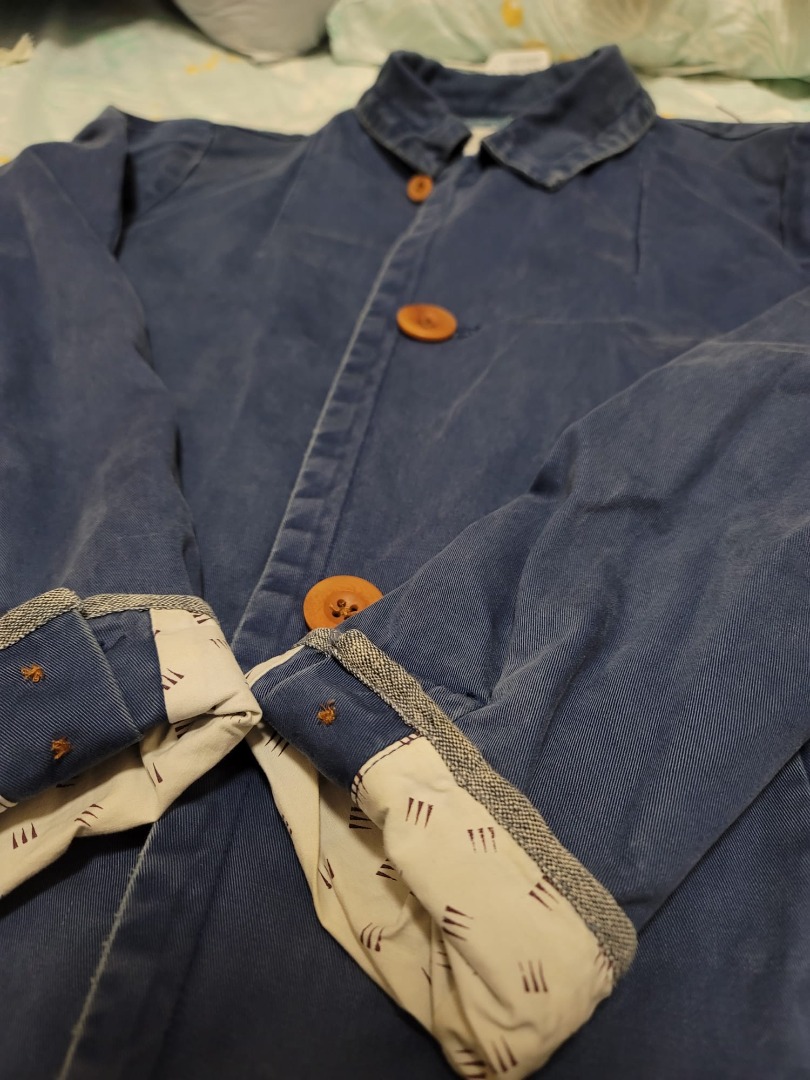 CNY Sale] Visvim 14SS Mies Coat Navy Blue Indigo Size 2 S