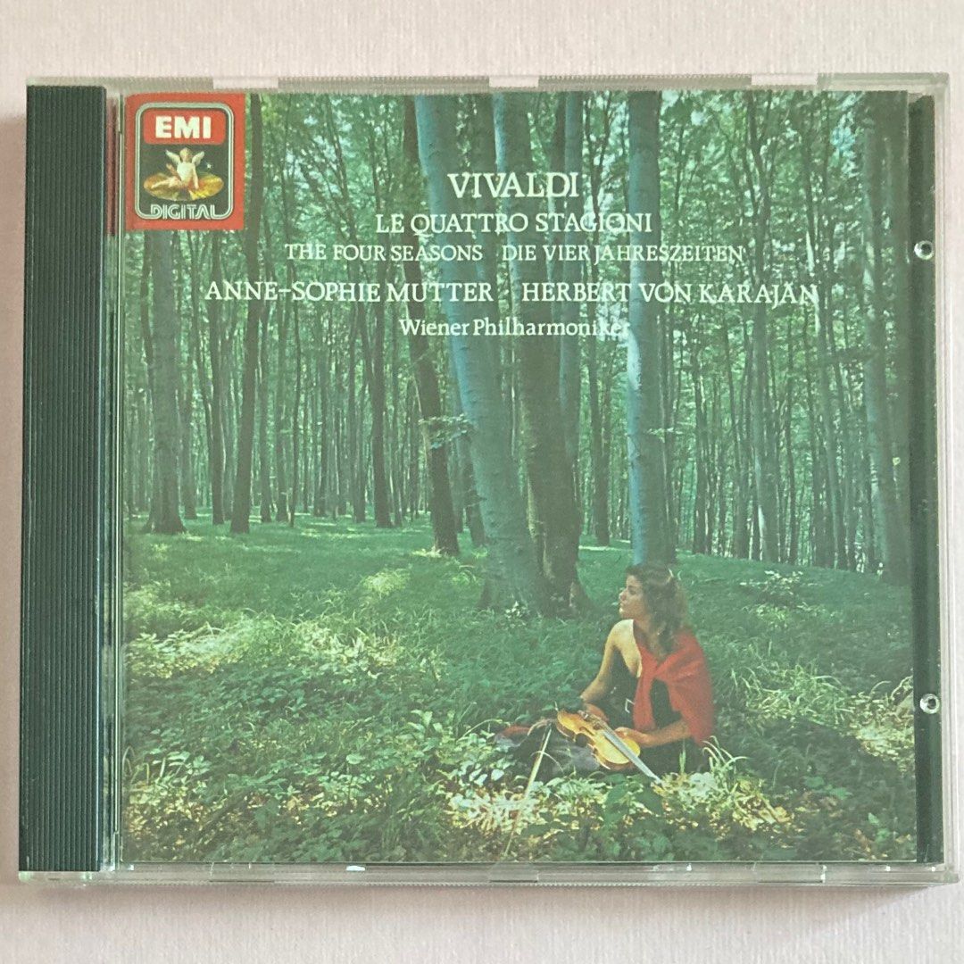 Vivaldi the Four Seasons Mutter Karajan 西德Sonopress A字舊版cd