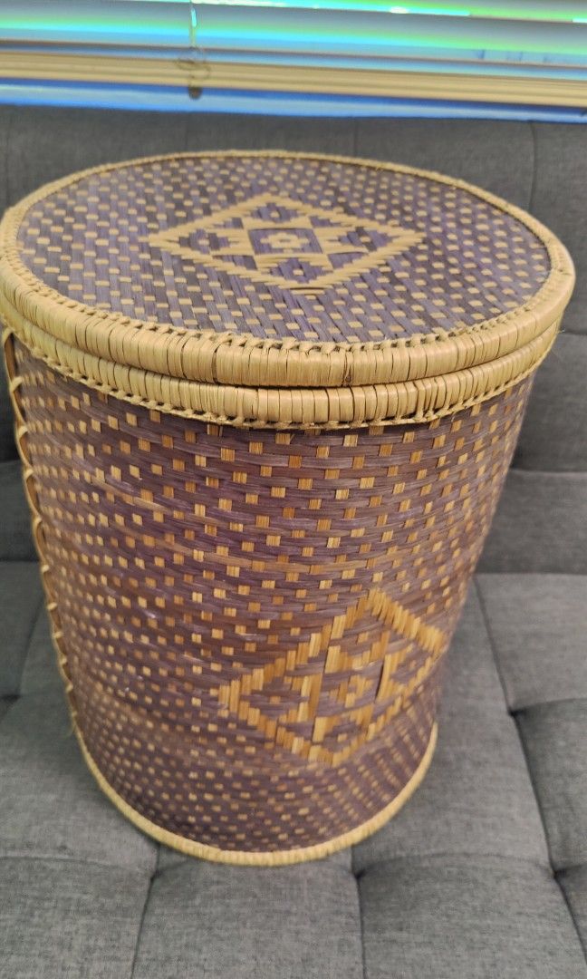 Woven laundry basket, Furniture & Home Living, Home Improvement