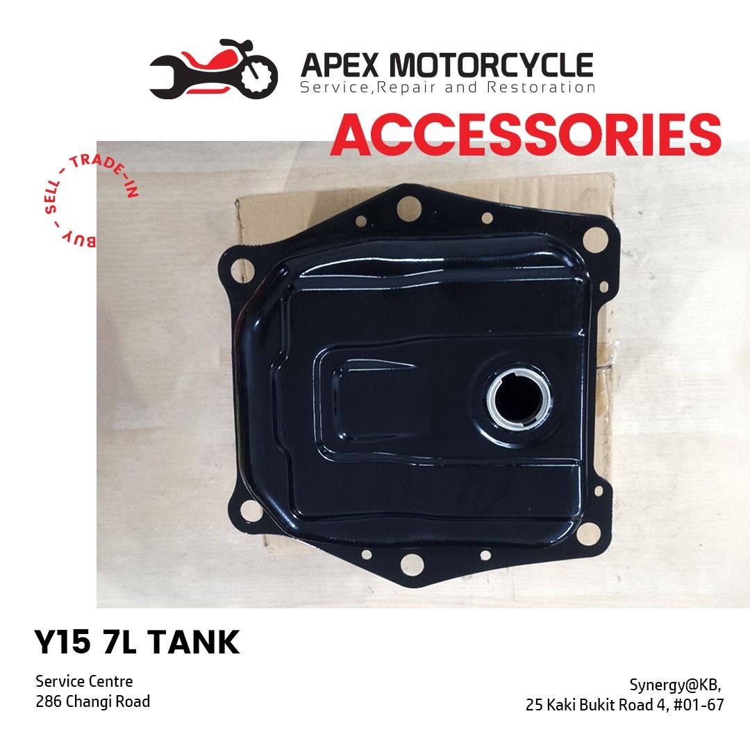 Y15 7L TANK, Motorcycles, Motorcycle Accessories on Carousell