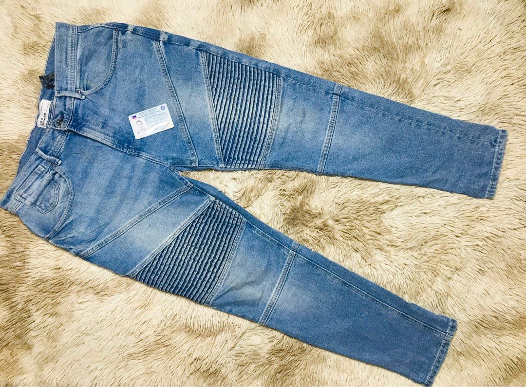 Zara Man Biker Jeans, Men'S Fashion, Bottoms, Jeans On Carousell