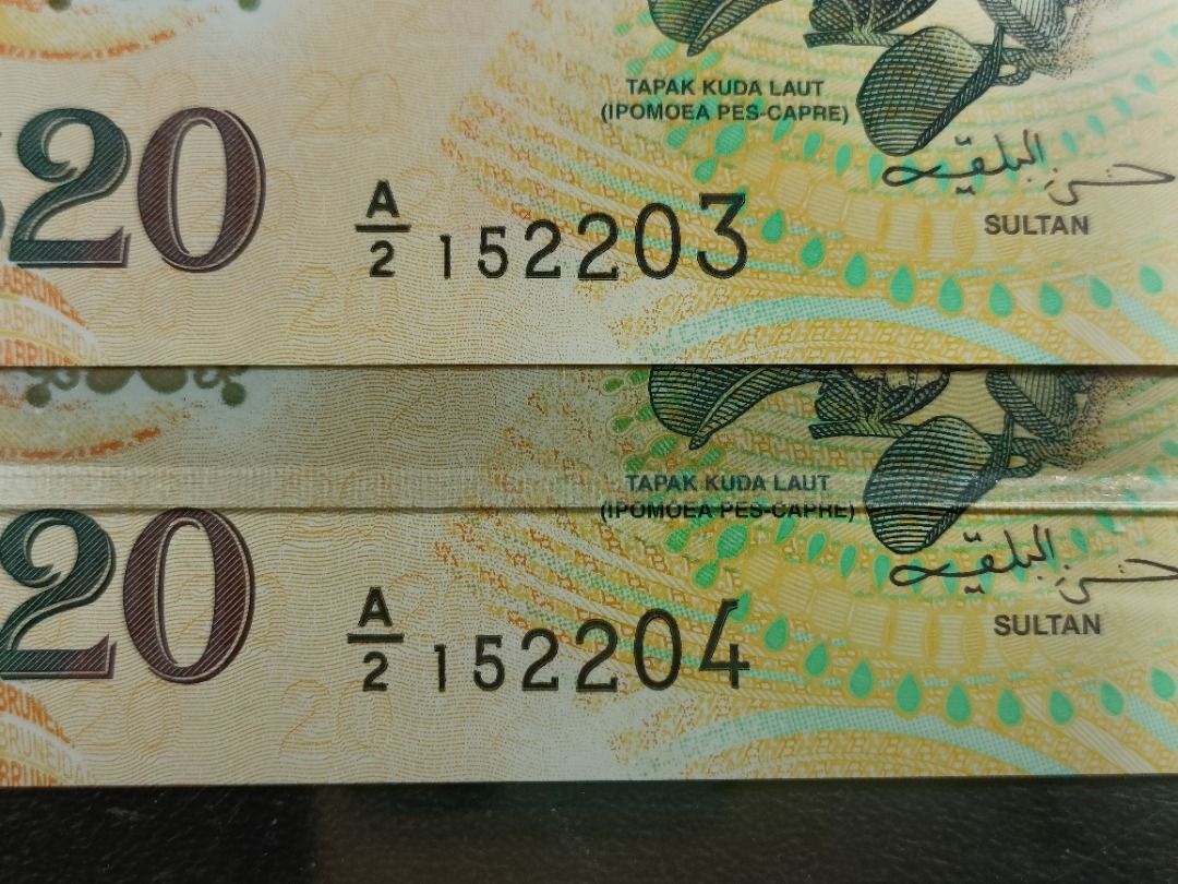 NOS 2-run $20 Polymer Notes(40 years of the currency interchangeability ...