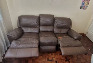 3 Seater Leather Sofa Recliner