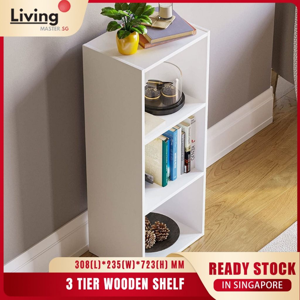 3 Tier Wooden Book Shelf / Bookcase / small bookshelf STR0712 ...