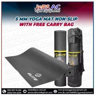 5 mm Yoga Mat Non-Slip - With Free Carry Bag