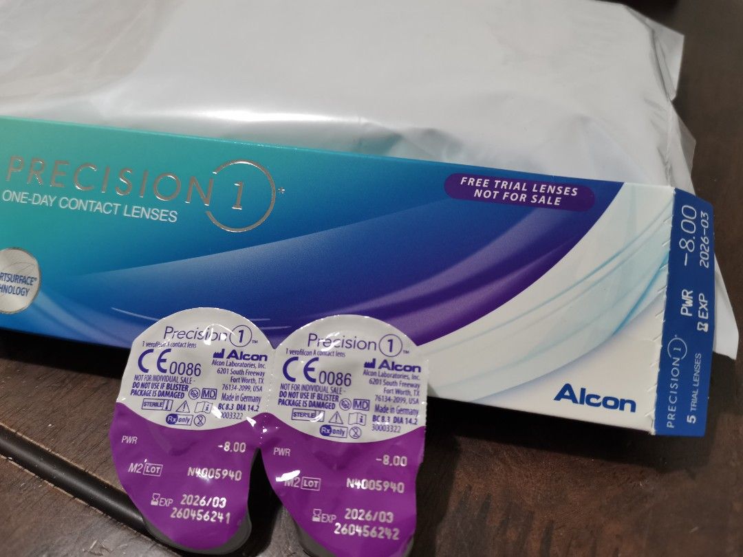 8.00 Alcon contact lens, Beauty & Personal Care, Ear Care on Carousell