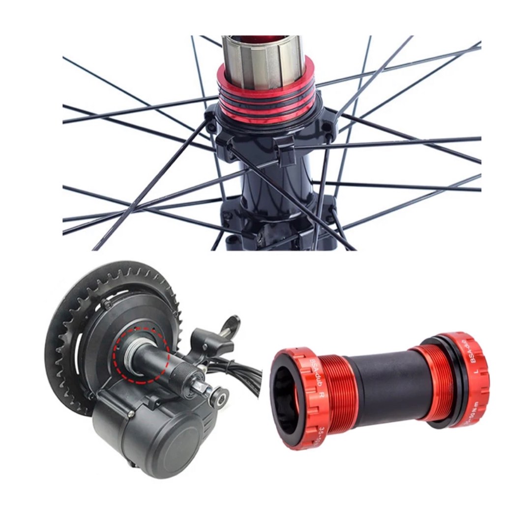 * Bottom Bracket Hollow Tech & Hub Spacer Adapter Aluminium ID 35mm x