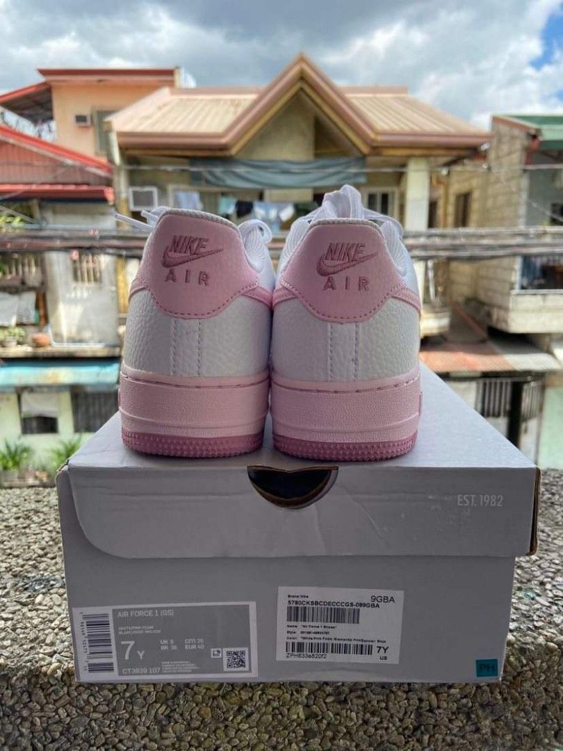air force 1 gs pink foam