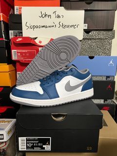 Air Jordan 1 Low True Blue Size 10.5 US Mens