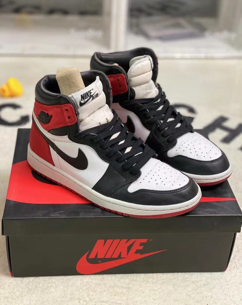Air Jordan 1 Retro High Satin Black Toe Carousell