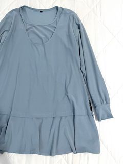 AISYs MOM Ironless Blouse in Baby Blue