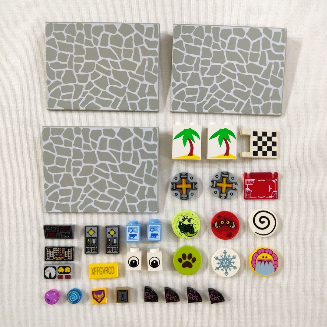 ALL For RM 20 Original LEGO Printed Tiles Pieces Slopes