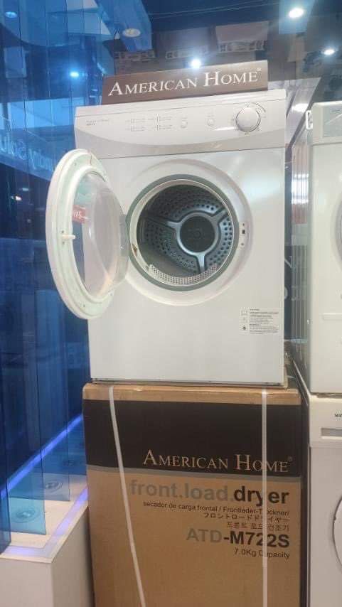 AMERICAN HOME FRONT LOAD WASHING MACHINE (Category: Washing Machines and Dryers) located in Quezon City. Submitted by annys.online (Listing ID 1215376036, Image 2). Description: AMERICAN HOME FRONT LOAD WASHER AND DRYER AWFLD-181208G Cash; 32,500 AWFLD-180804G Cash; 27,800 AWFLD-S1806 Cash: 16,500 AWFLD-S1809XLT Cash; 22,200 AWFLD-6100MT Cash; 16,500 AWFL-S1807X Cash: 18,300 🔆🔆DRYER🔆🔆 ATD-610 Cash: 12,800 ATD-M722S SRP 16,999 Cash: 15,400 🔆�