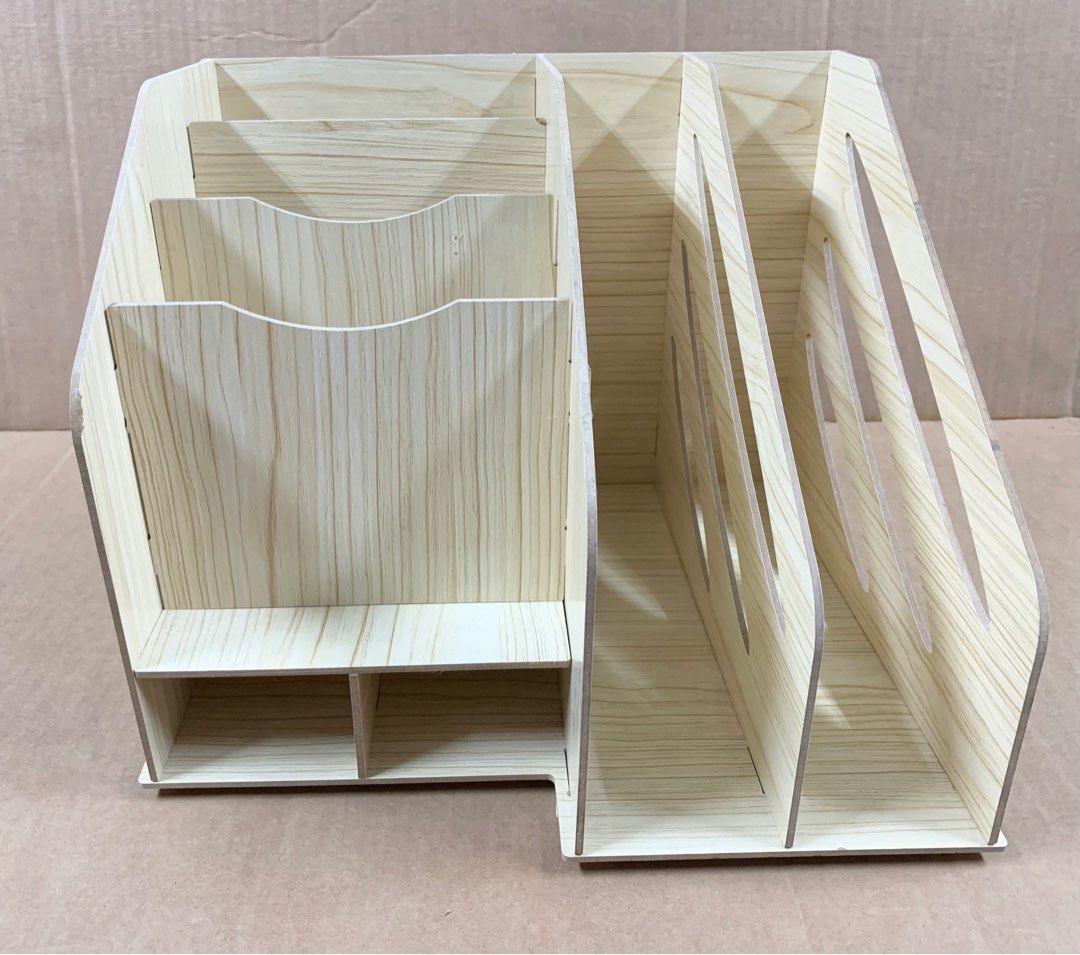 Anko Desk Organizer - Wood Look on Carousell