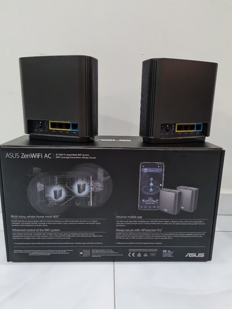 Asus ZenWifi AC3000 Triband Mesh Wifi, Computers & Tech, Parts ...