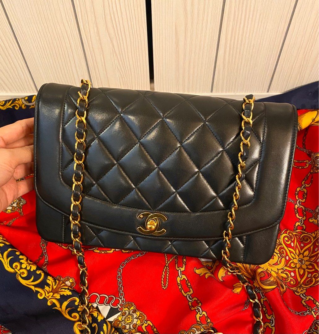 AUTHENTIC CHANEL DIANA VINTAGE MEDIUM, Luxury, Bags & Wallets on Carousell