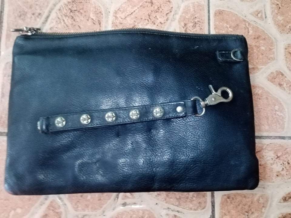 AUTHENTIC CHROME HEARTS POUCH WITH FREE CHROME HEARTS BAG, Luxury, Bags