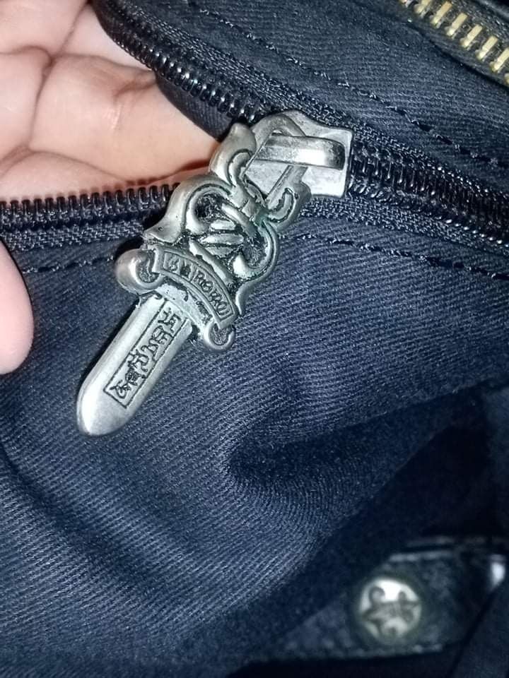 AUTHENTIC CHROME HEARTS POUCH WITH FREE CHROME HEARTS BAG, Luxury, Bags