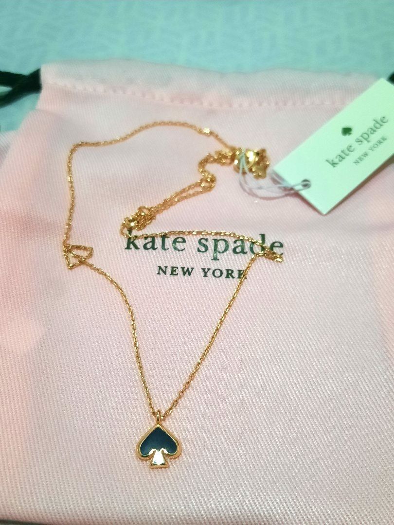 Authentic Kate Spade Enamel Earrings and Necklace in Black, Women's  Fashion, Jewelry & Organizers, Necklaces on Carousell