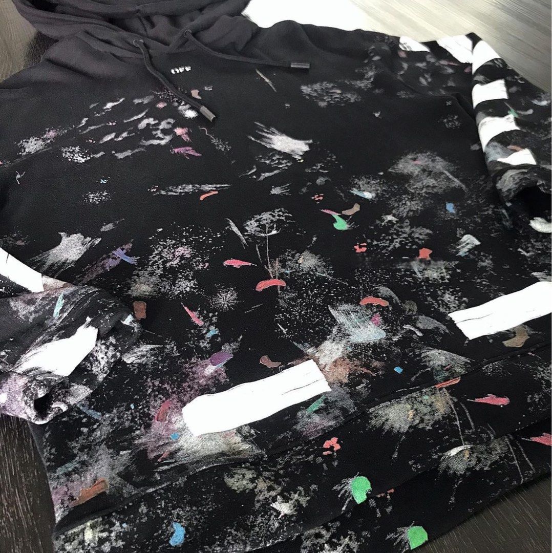 AUTHENTIC OFF WHITE GALAXY HOODIE Luxury Apparel on Carousell