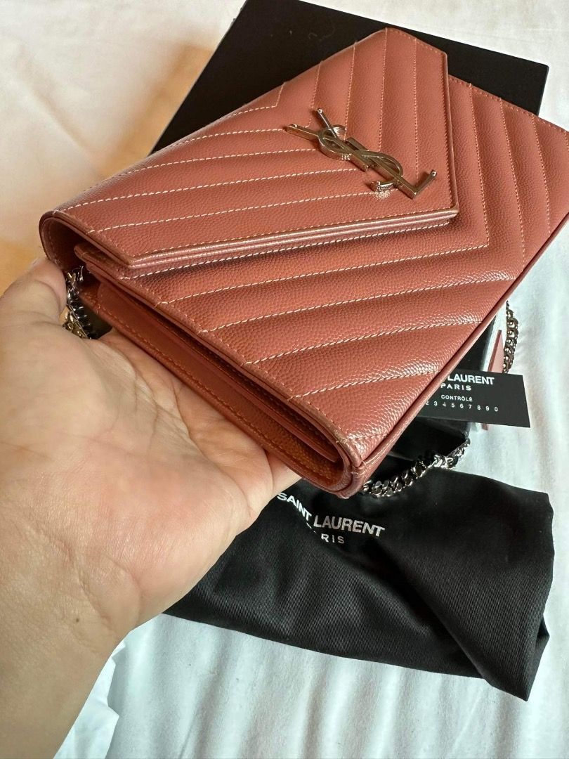 Authentic YSL Medium Woc grained, Luxury, Bags & Wallets on Carousell