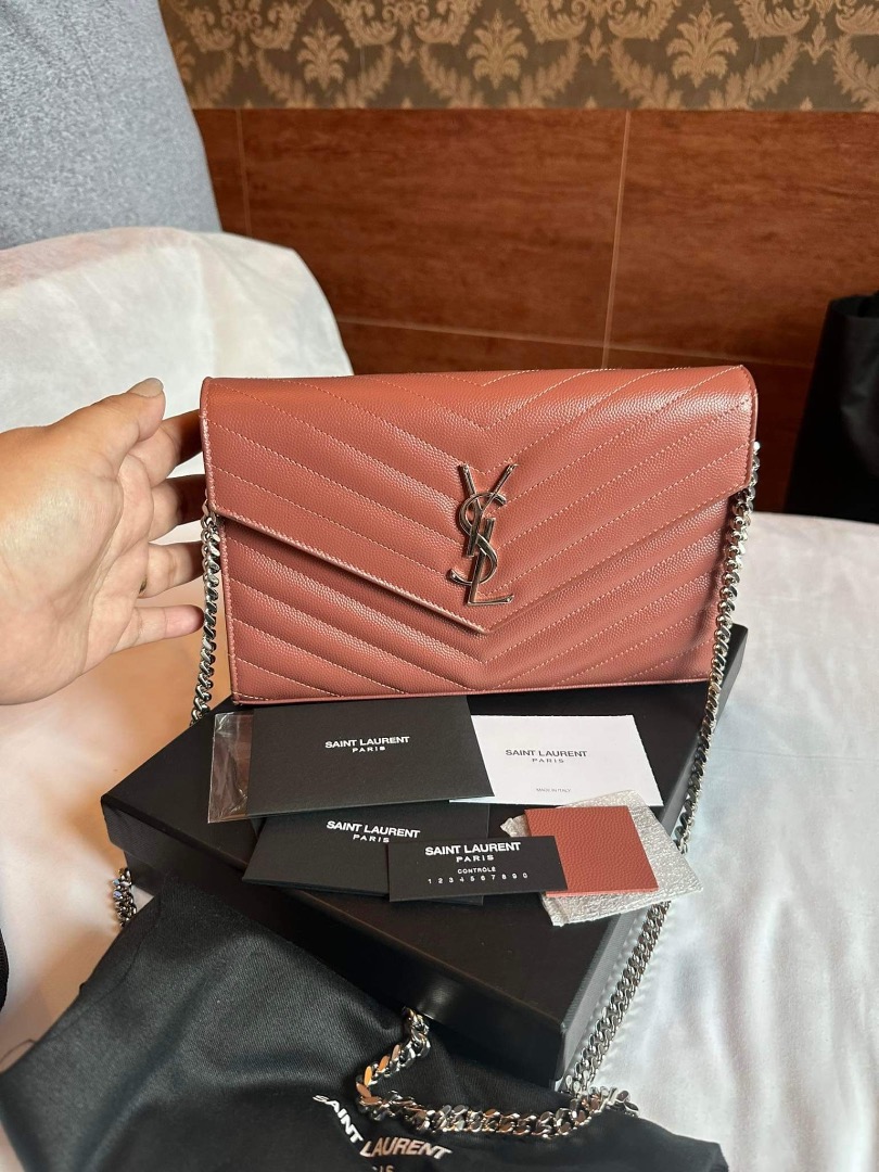 Authentic YSL Medium Woc grained, Luxury, Bags & Wallets on Carousell