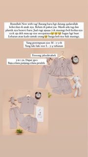 Baju muslim Lebaran anak laki dan perempuan