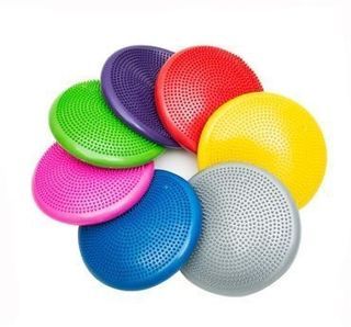 Balance Disc Cushion Reversible Durable Inflatable Yoga Massage Ball Pad Sport Gym Fitness Wobble Stability