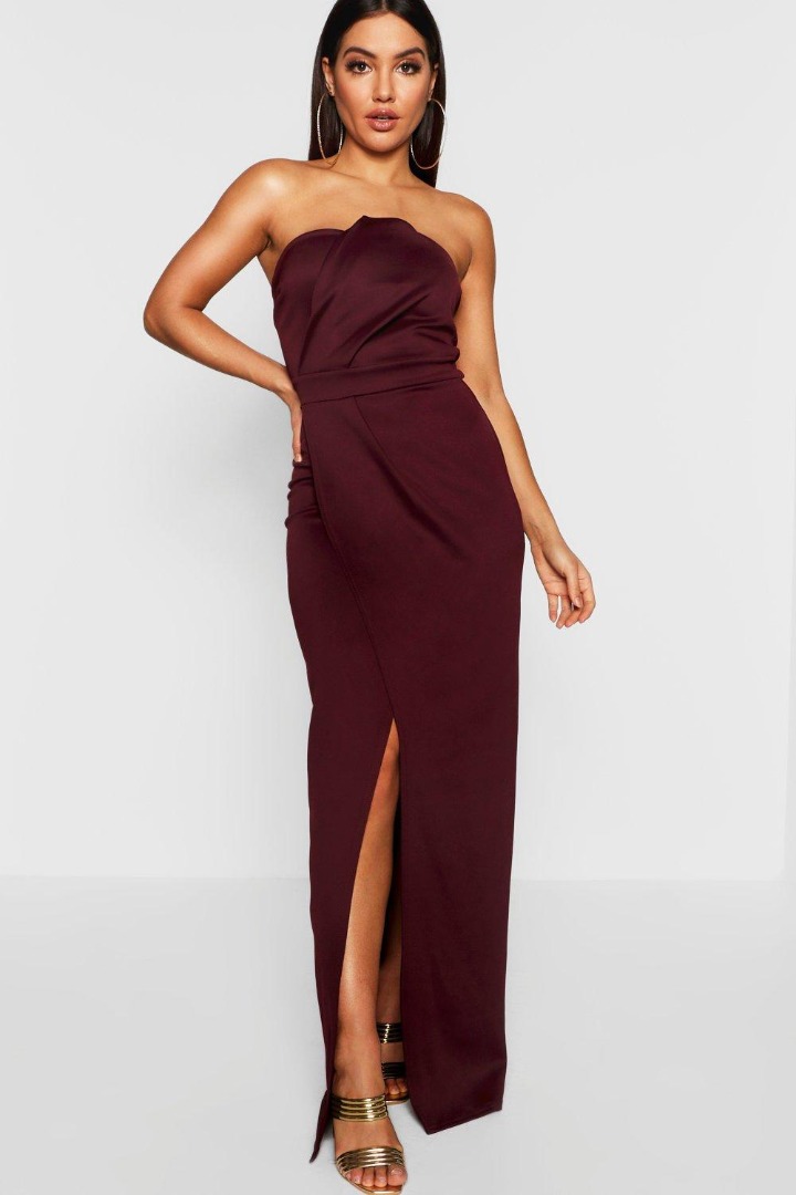 Bandeau wrap dress on sale