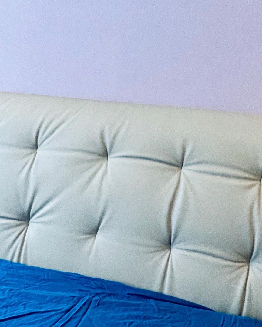 Bed frame queen size leather, Furniture & Home Living, Furniture, Bed