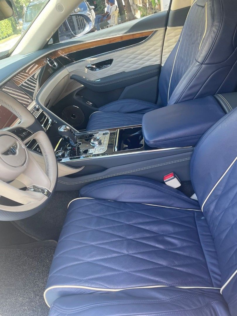 Bentley Flying Spur W12 (A) (Category: Used Cars) located in Pasig City. Submitted by moimoigo (Listing ID 1215439983, Image 2). Description: BENTLEY FLYING SPUR W12 edition 1 Model:2020 like brand new Mileage:400 kms only line new Body type:Sedan Automatic transmission Fresh in and out,no issue accident,not flooded,no issue repair, no repaint all orig, color seat same sa panel,seat cover only Complete legal documents on hand Price:24M For inquir
