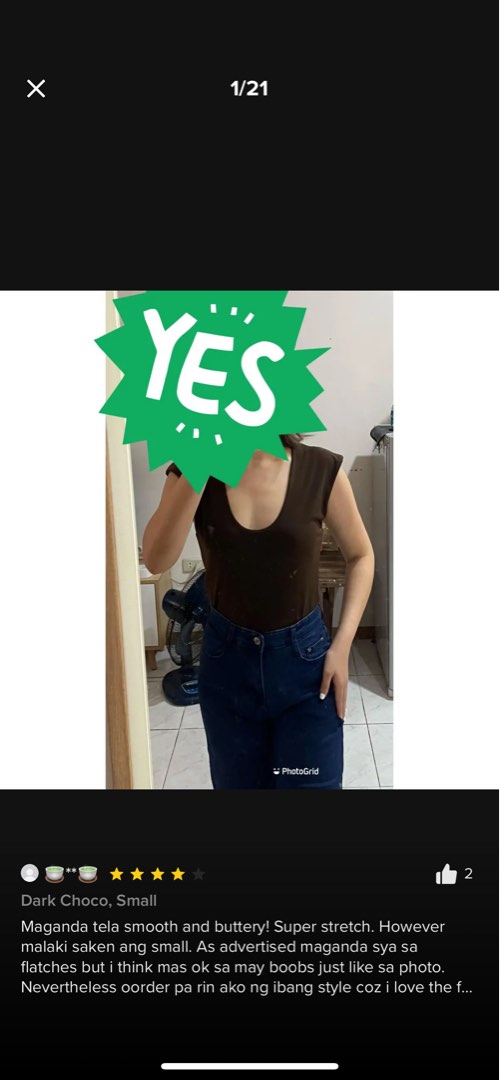 BM Suit Daphne Top 2 for 300 Choco brown and Taupe on Carousell
