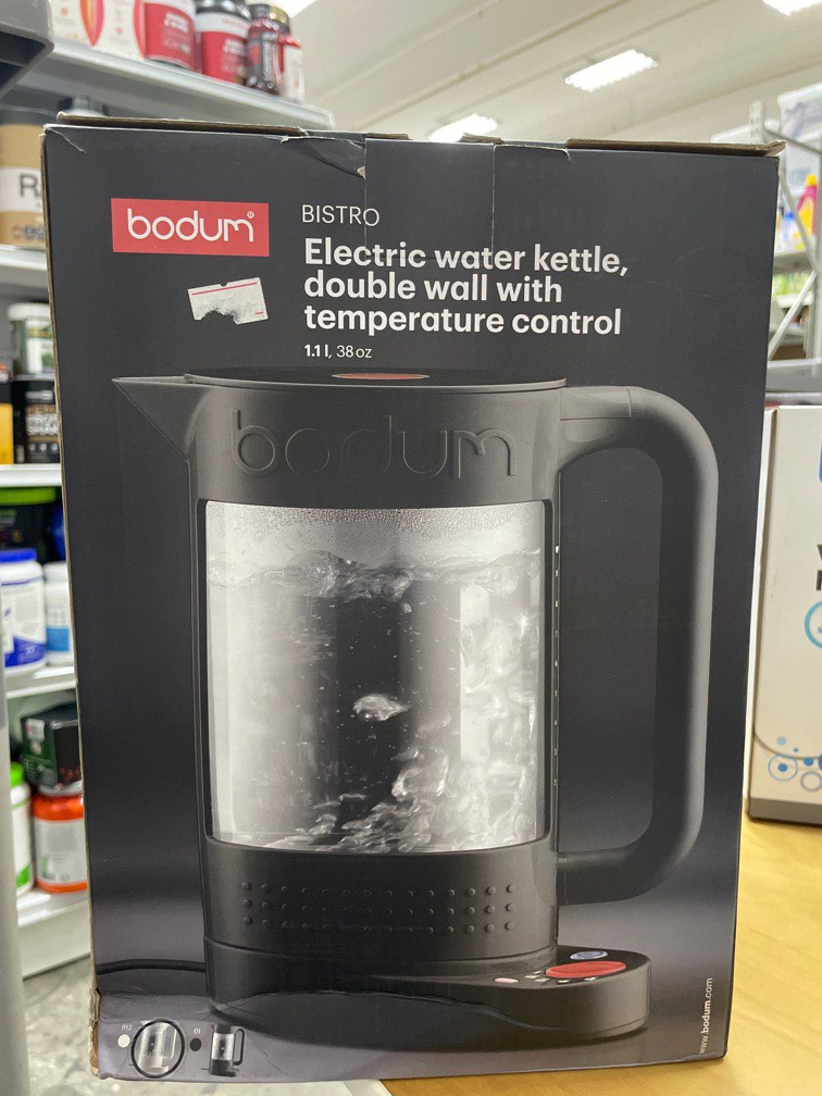 Bodum Bistro Electric Water Kettle Double Wall W Temp Control, TV