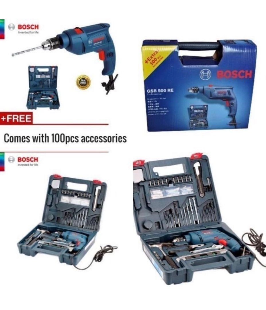 Bosch Impact Drill, Furniture & Home Living, Home Improvement