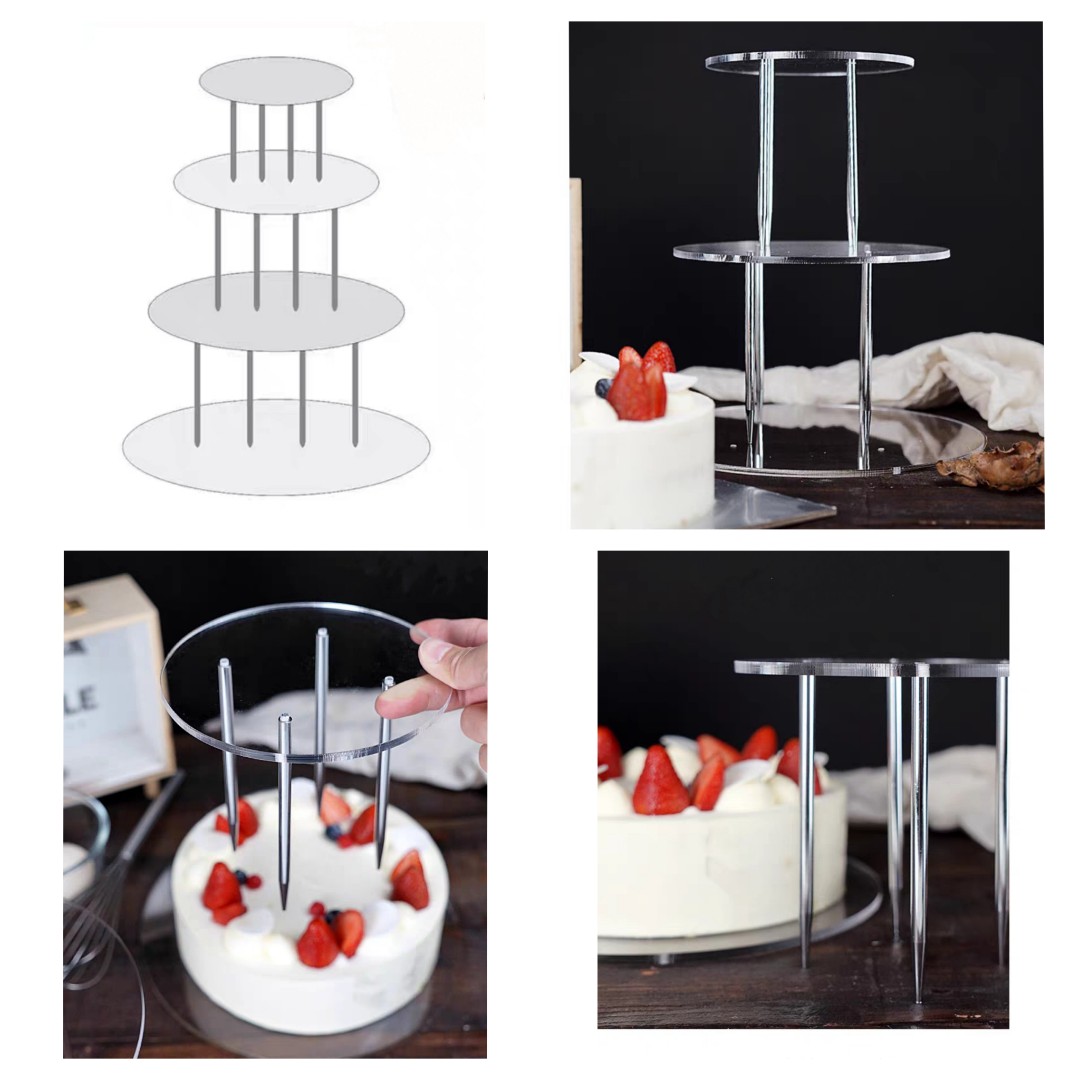 Clear Acrylic Square Cake Separator Display Boxes from £45.00