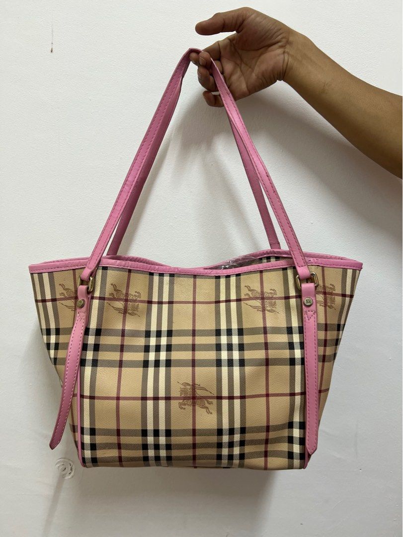 Burberry tote best sale pink