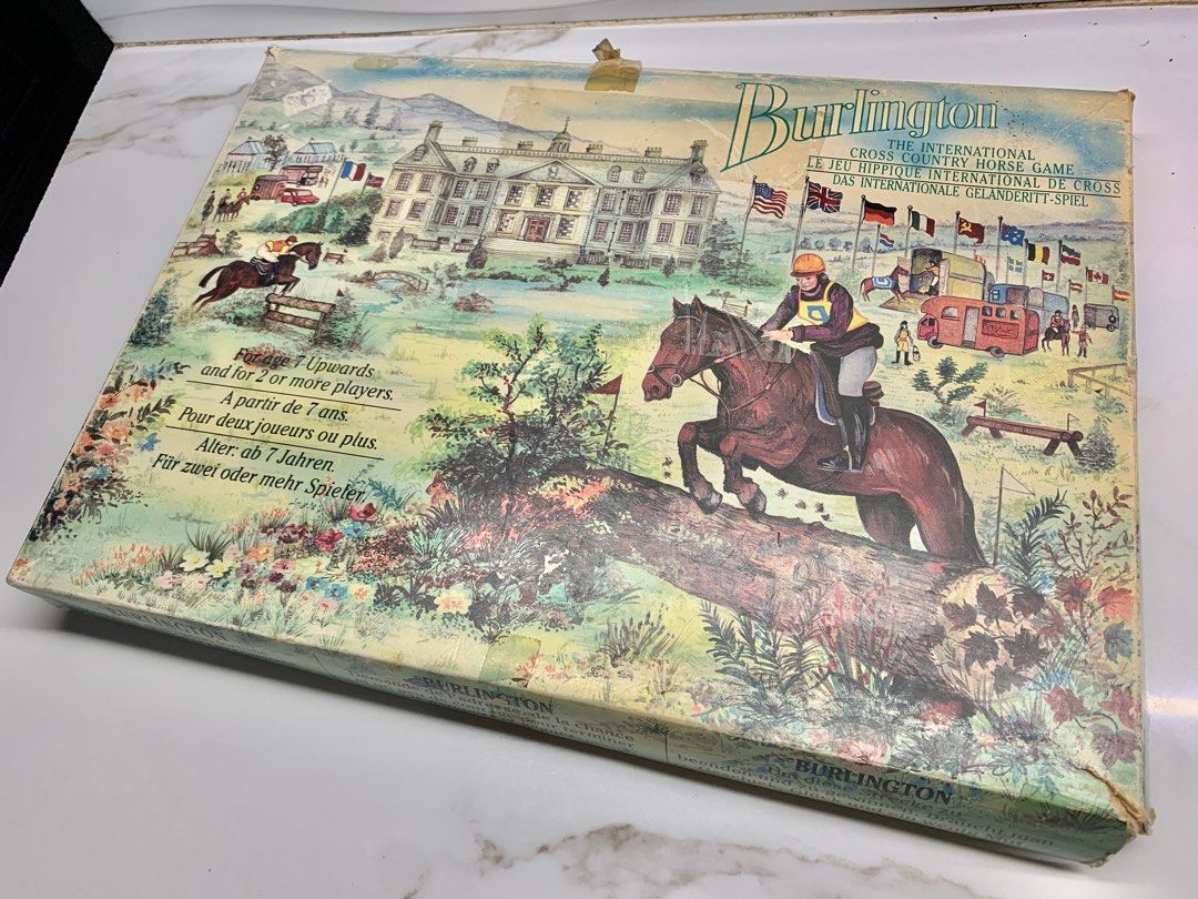 Original 1989 Vintage Burlington International Board Game BURLINGTON