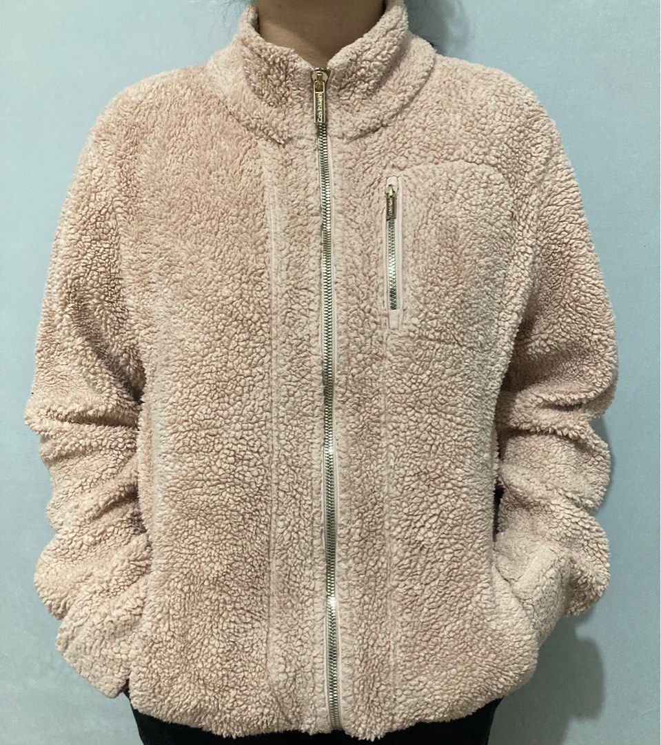 Calvin klein fuzzy jacket deals