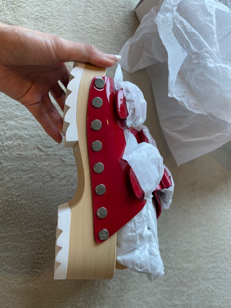 CALVIN KLEIN RED SHOES