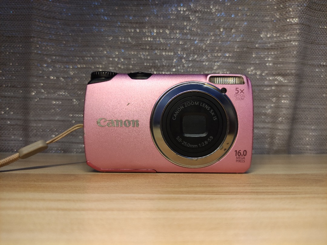 CANON POWERSHOT A3300 IS - PINK COLORWAY, Photography, Cameras on 