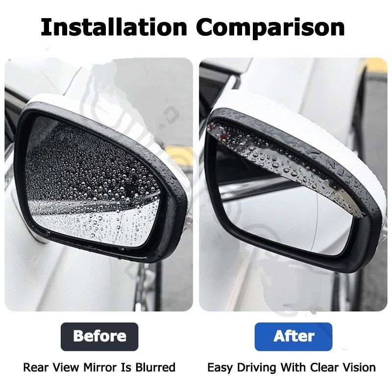 Car Universal Side Rear Mirror Anti-Glare/Rain Film Rain Sun Shade Visor