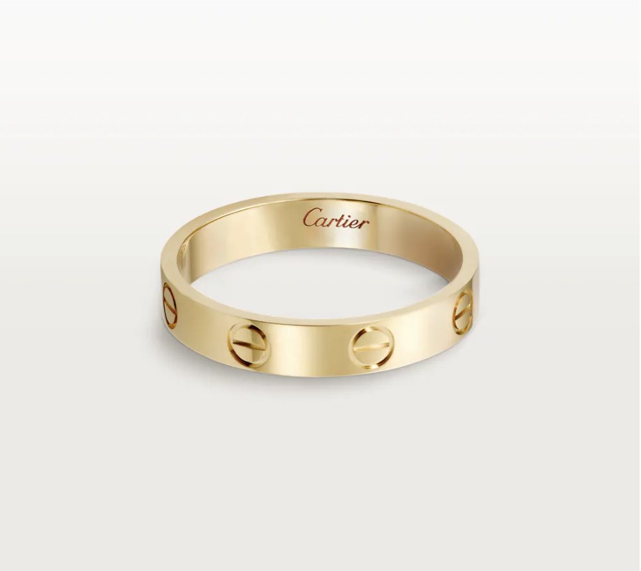 Cartier mens sale wedding band gold