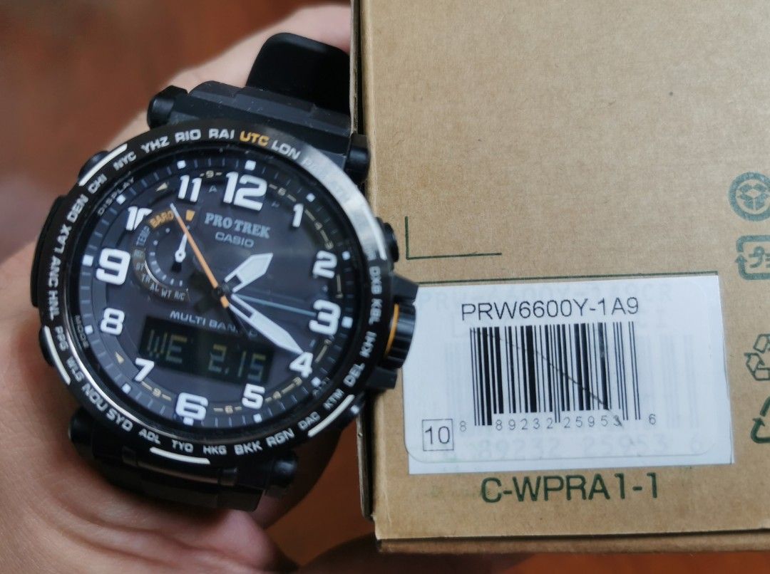 Casio Protrek PRW-6600, 男裝, 手錶-
