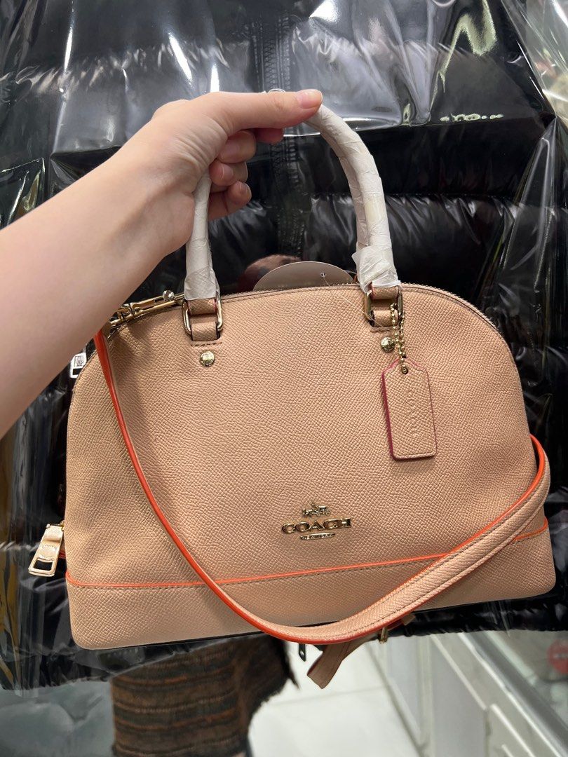 COACH mini sierra authentic original dune multipink like new, Barang Mewah, Tas & Dompet di