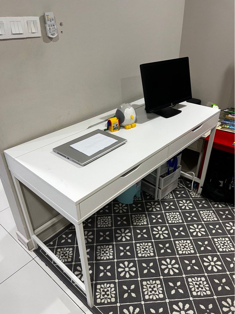 Computer Desk Meja Aleks Ikea, Furniture & Home Living, Furniture